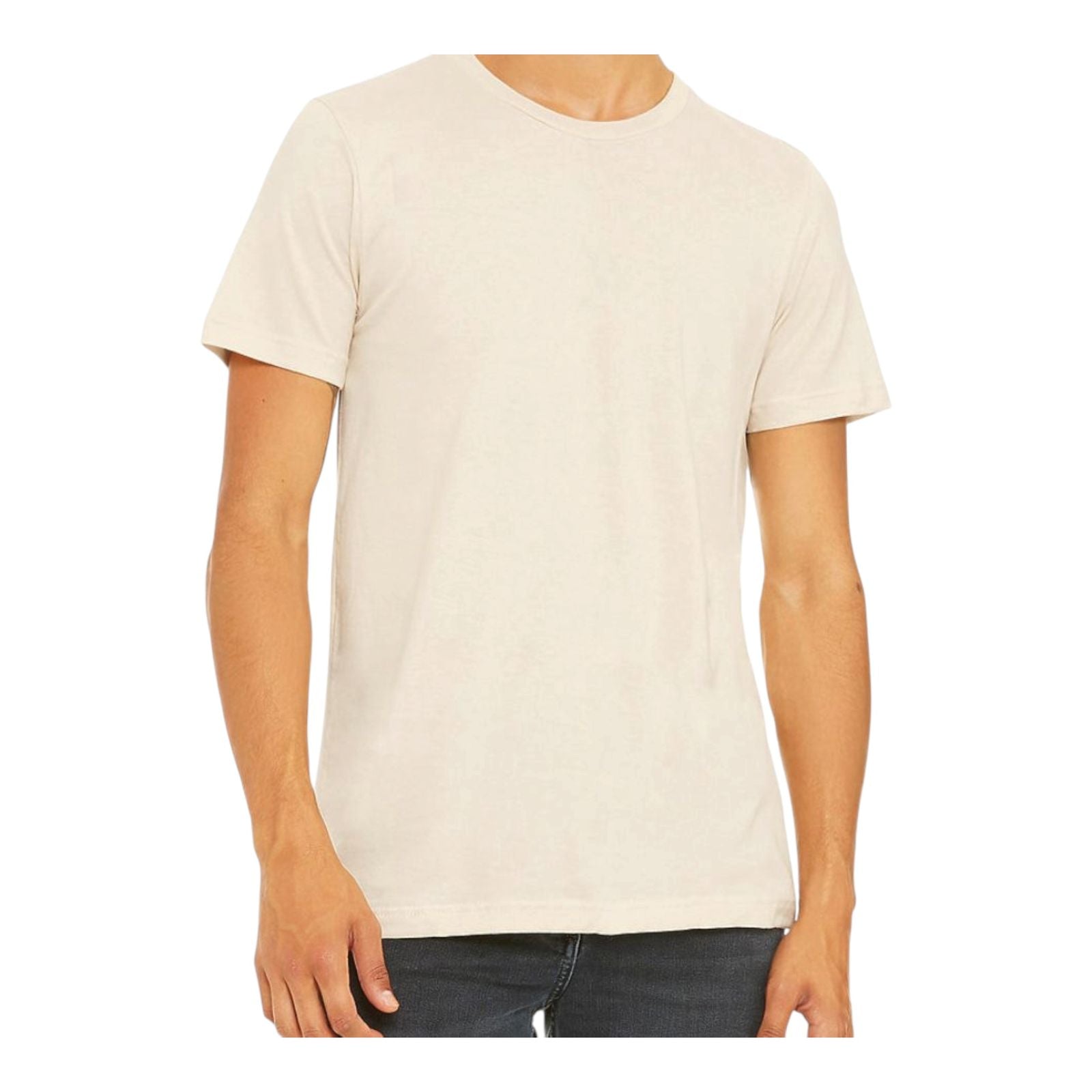 Camiseta cuello redondo natural
