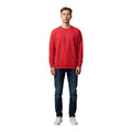 Sudadera cuello redondo rojo