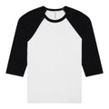 Camiseta ranglan blanco con negro