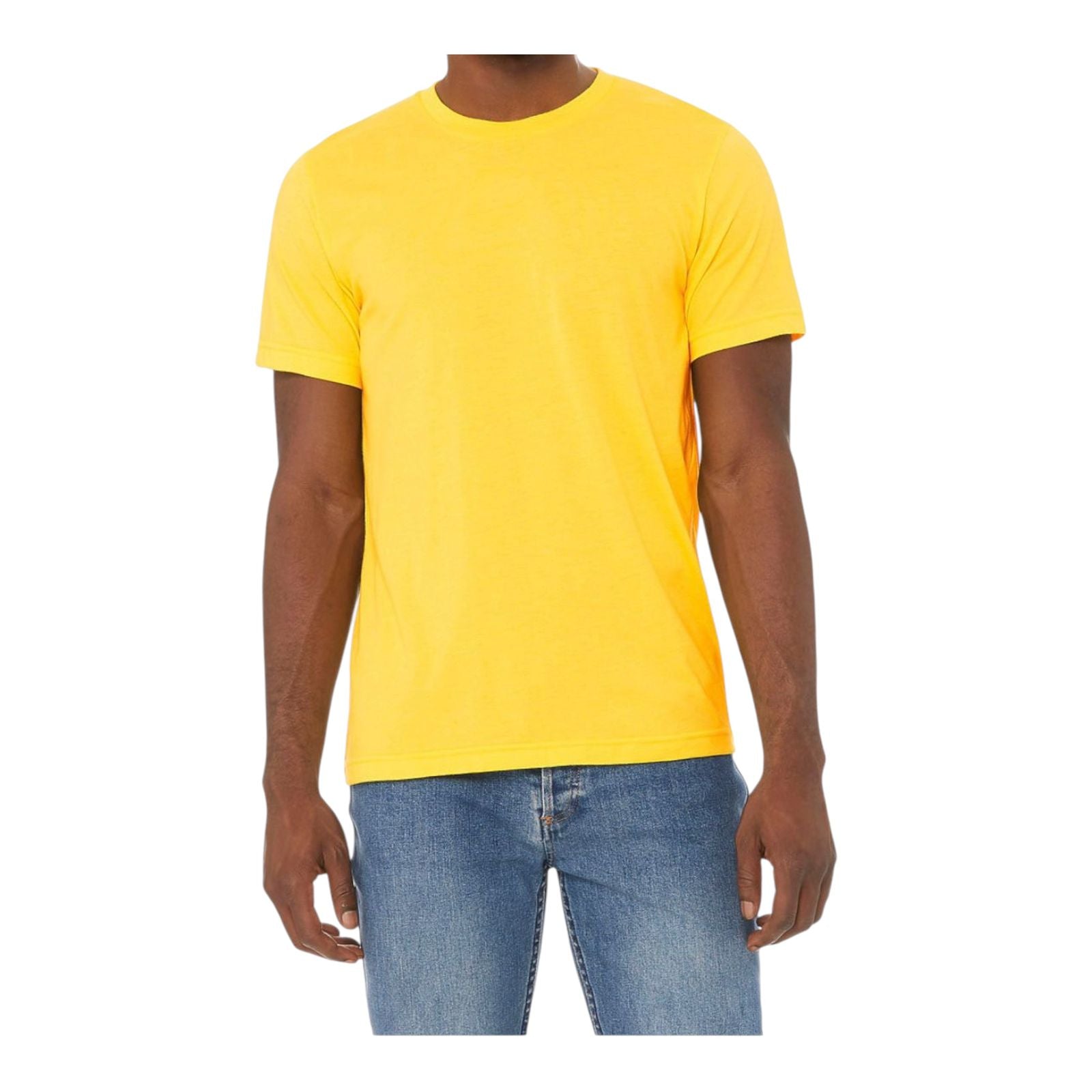 Camiseta cuello redondo amarillo