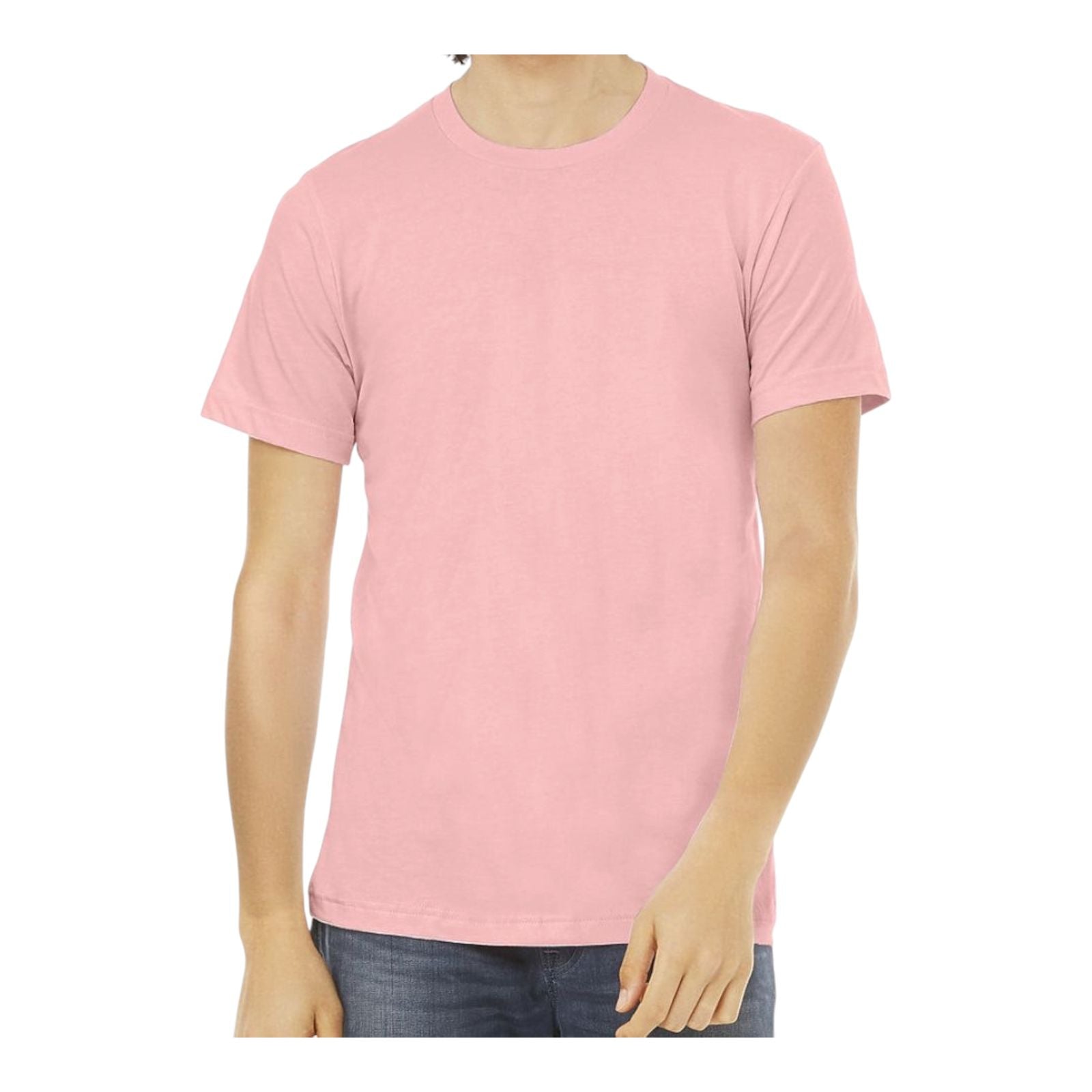Camiseta cuello redondo pale pink