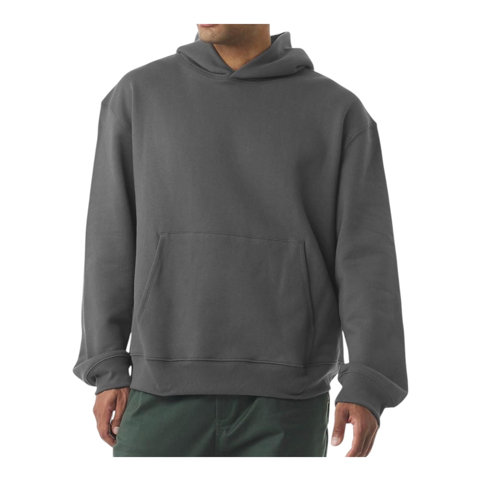 Sudadera Hoodie Oversize Gris Asfalto