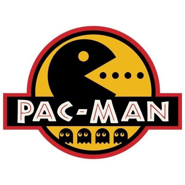 The Beauty Closet Pac-Man logo graphic featuring a yellow character and ghosts on a red and black circular background